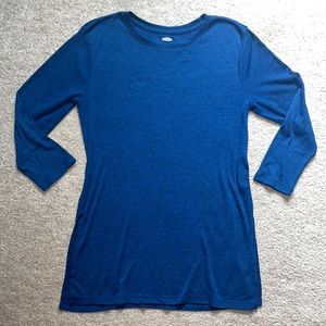 Old Navy- long blue women’s tunic size medium
